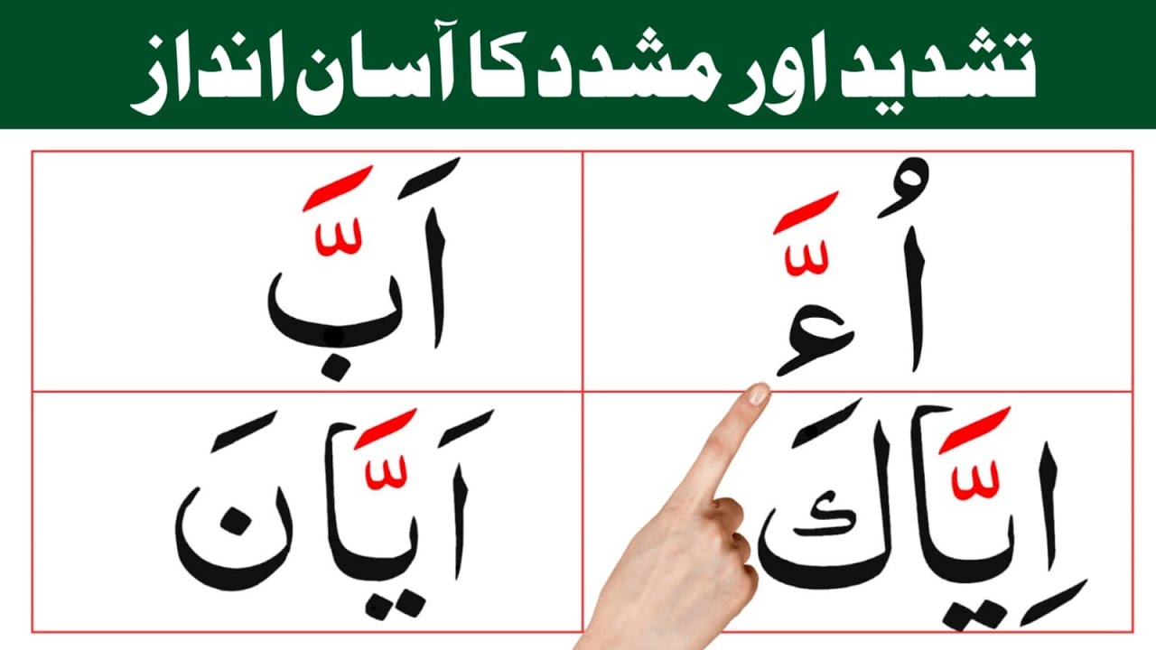 Tashdeed & Mushaddad / Noor ul quran daily