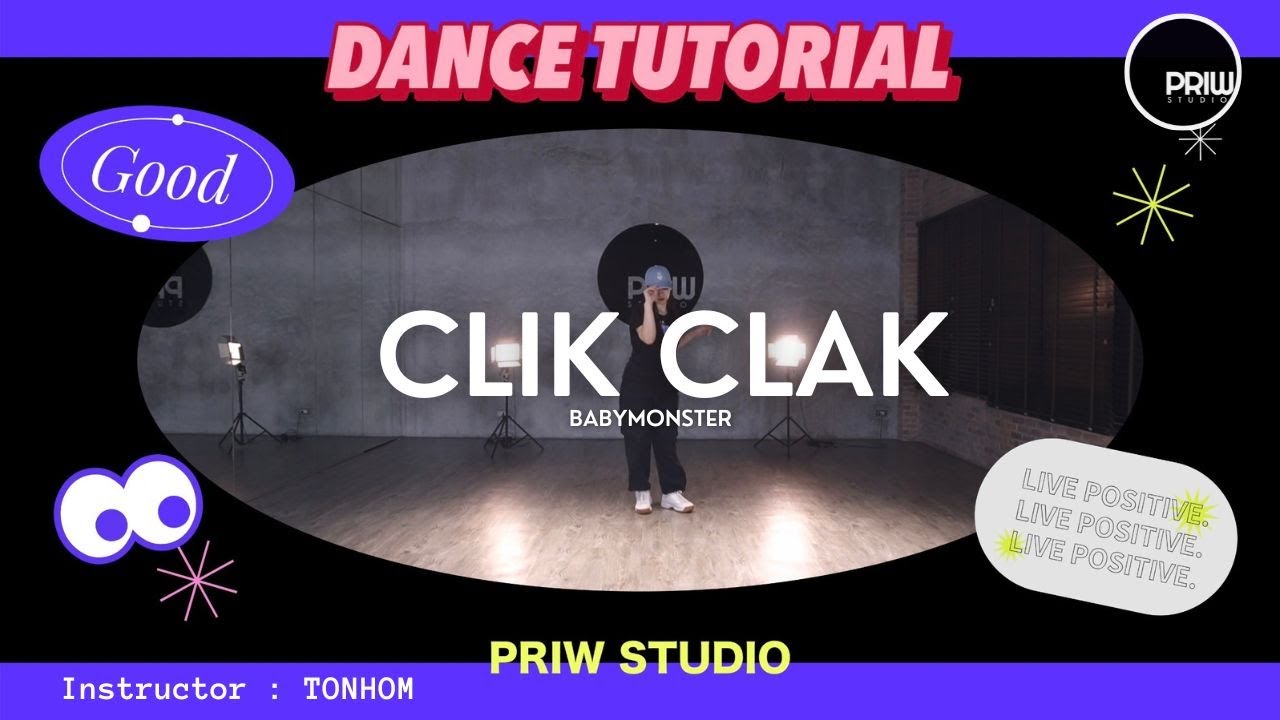 ‘CLIK CLAK’ - BABYMONSTER | Dance Tutorial | Mirrored | Covered by Priw Studio
