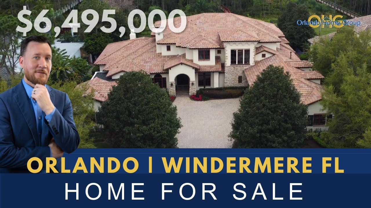 🌴WINDERMERE FL LUXURY! 🏡 $6,495,000 | Keene's Pointe | PRIVATE DOCK LAKE ESTATE!