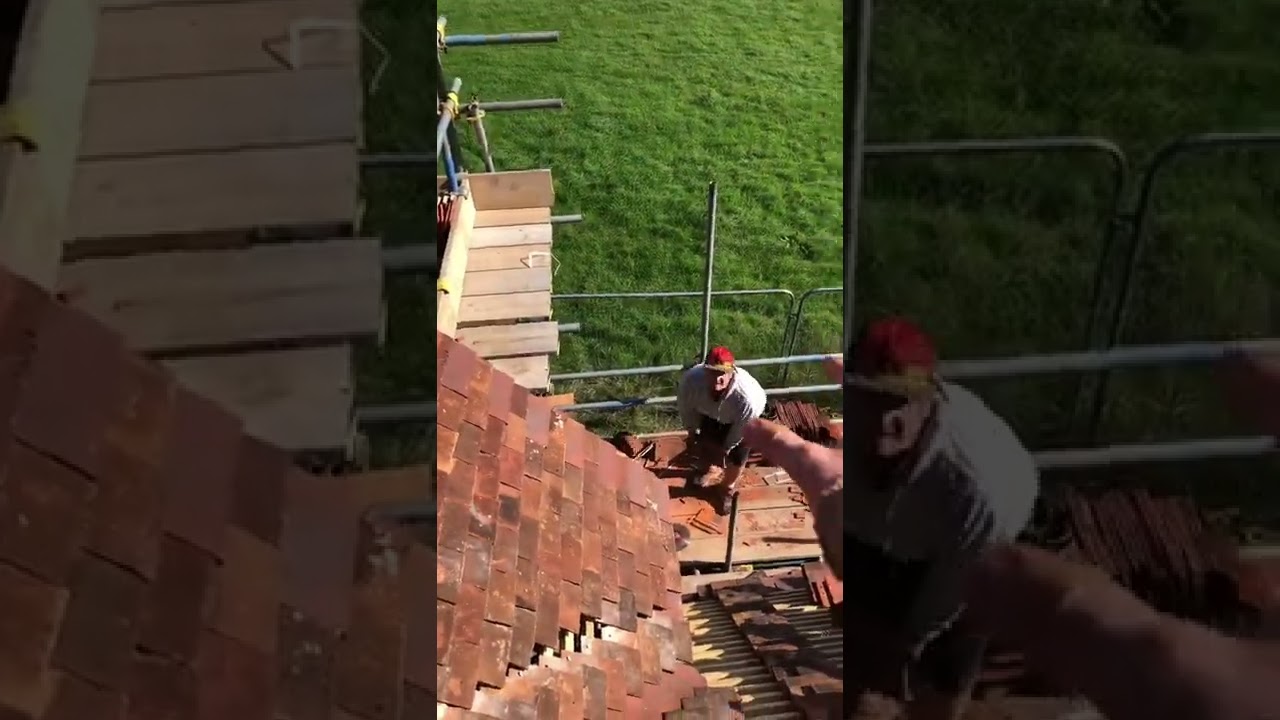 How to cut a roof tile valley