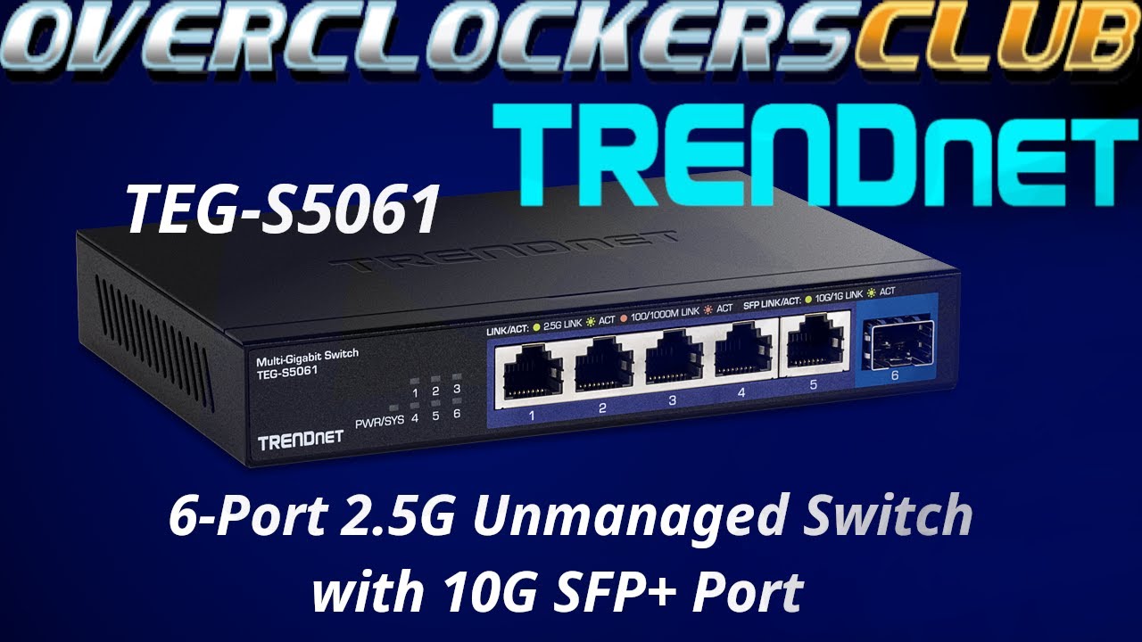Overclockersclub reviews the new TEG-S5061 2.5G Unmanaged Switch!
