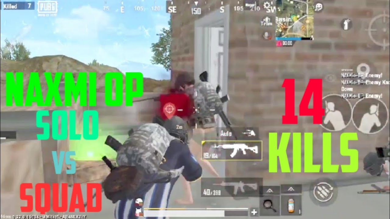 PUBG mobile lite solo vs squad full Rush game play NAXMI OP