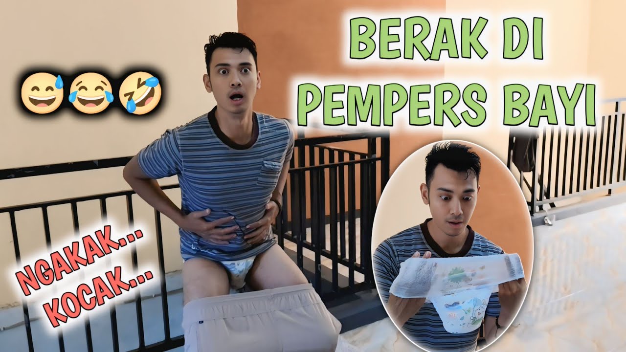 BERAK DI PEMPERS BAYI - BERAK SUPER GABUT