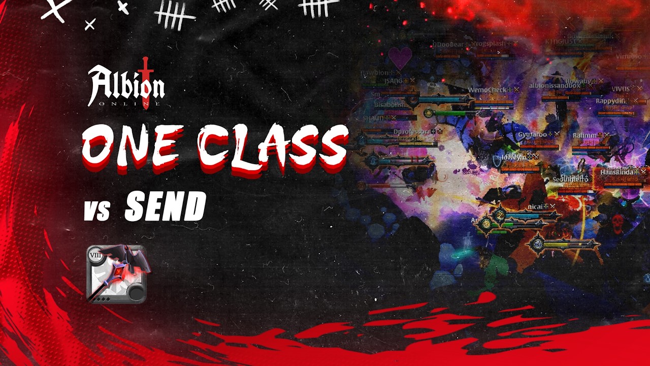 ONE CLASS VS SEND | ZvZ Fight - 14UTC | Damnation POV | Albion Asia
