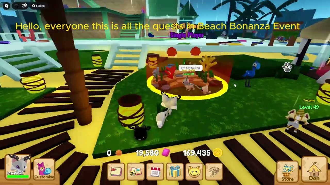 Animal Jam Roblox - All Quests in Beach Bonanza Event! New Code?!?