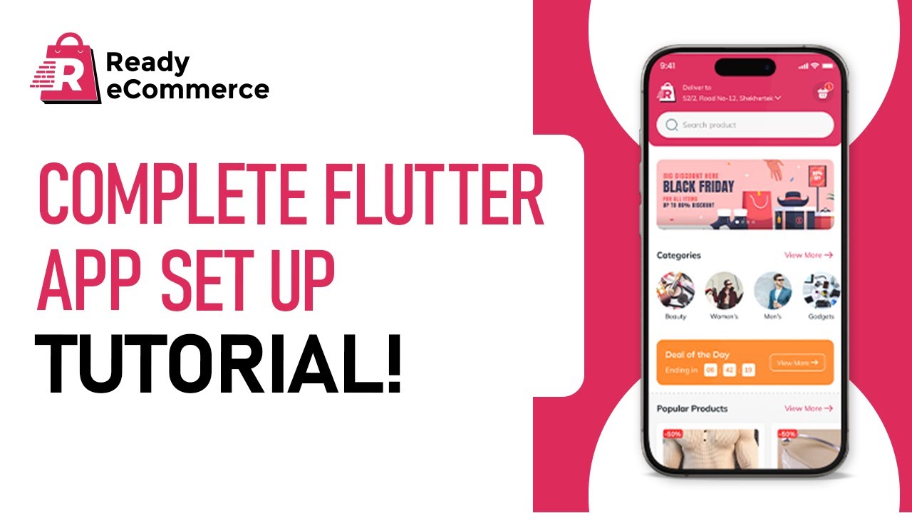 Ready eCommerce Complete Flutter App setup Tutorial