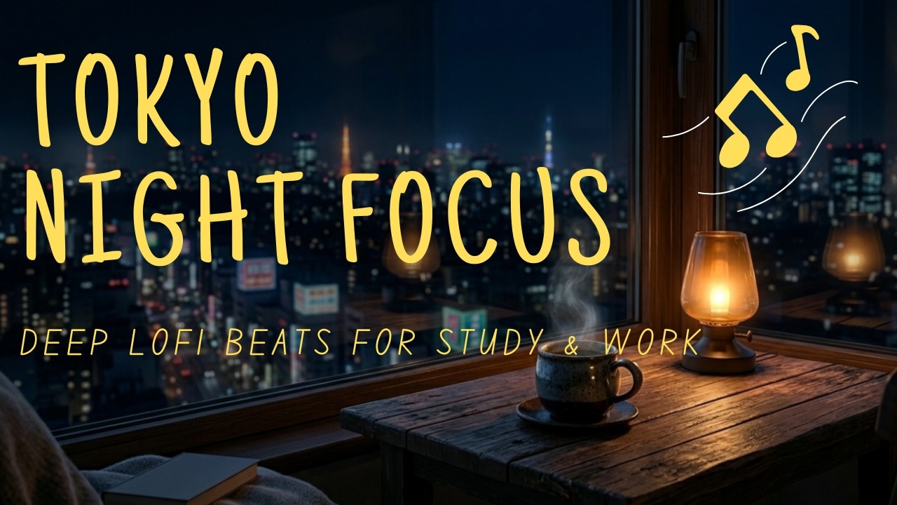 Tokyo Midnight Focus 🌃 | Deep Lofi Beats for Study, Coding & Flow State