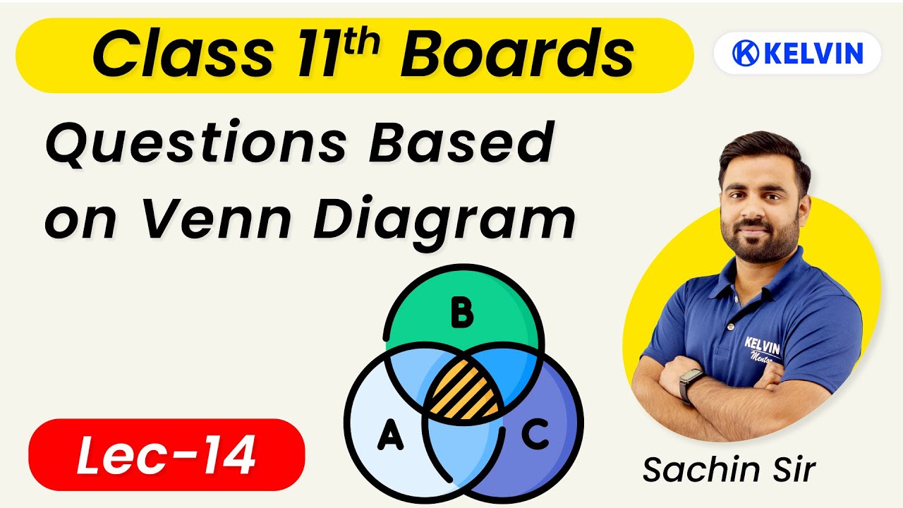 L-14 | Questions Based on Venn Diagram | Maths Class 11 Sets Chapter | Kelvin 11&12