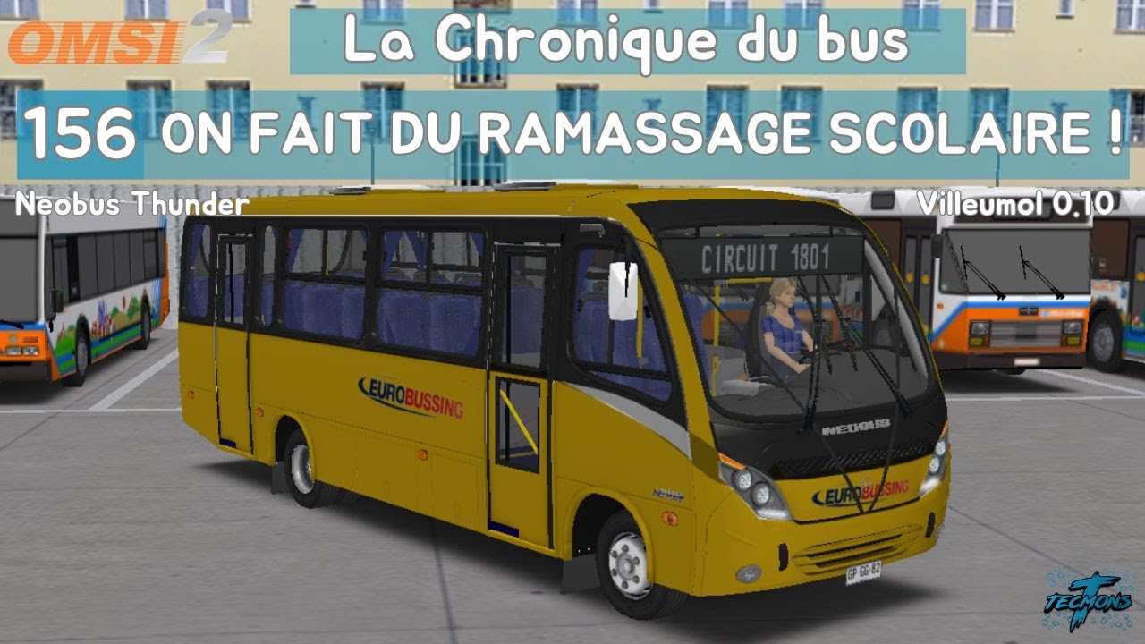 156: On fait du ramassage scolaire avec une poubelle ! |  OMSI 2