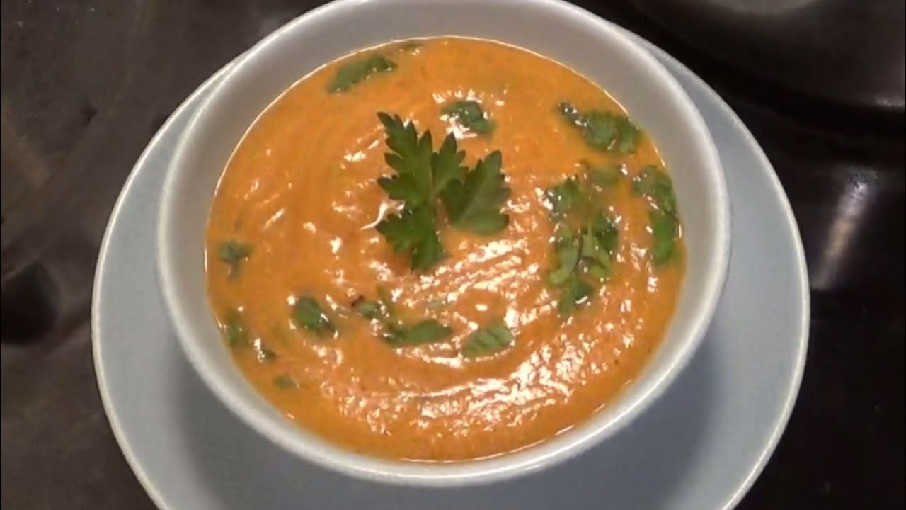 French cuisine: Potage crecy/Carrot soup/Морковный суп