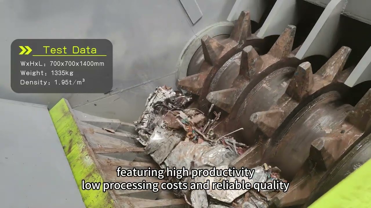 High Capacity Metal Scrap Pre-Shredder