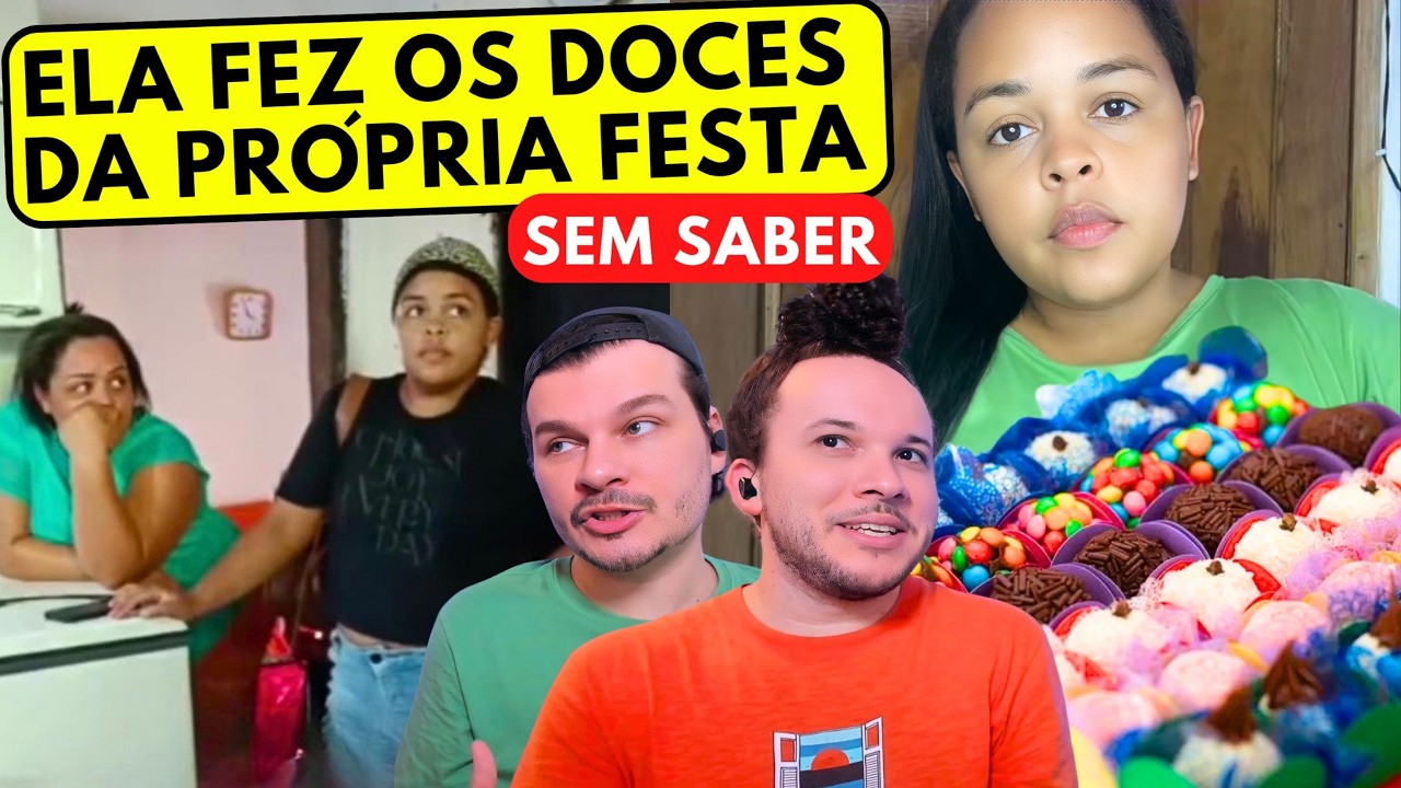 POLÊMICA: Ela fez os DOCES do PRÓPRIO ANIVERSÁRIO SEM SABER!