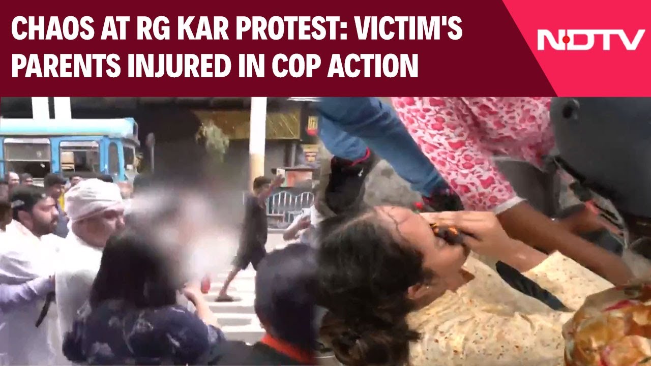 RG Kar Protest | Chaos At RG Kar Protest: Victim's Parents Injured In Cop Action, Hospitalised