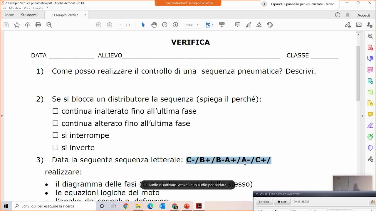 9 LEZIONE - PNEUMATICA ESERCIZI SU SEQUENZE PNEUMATICHE