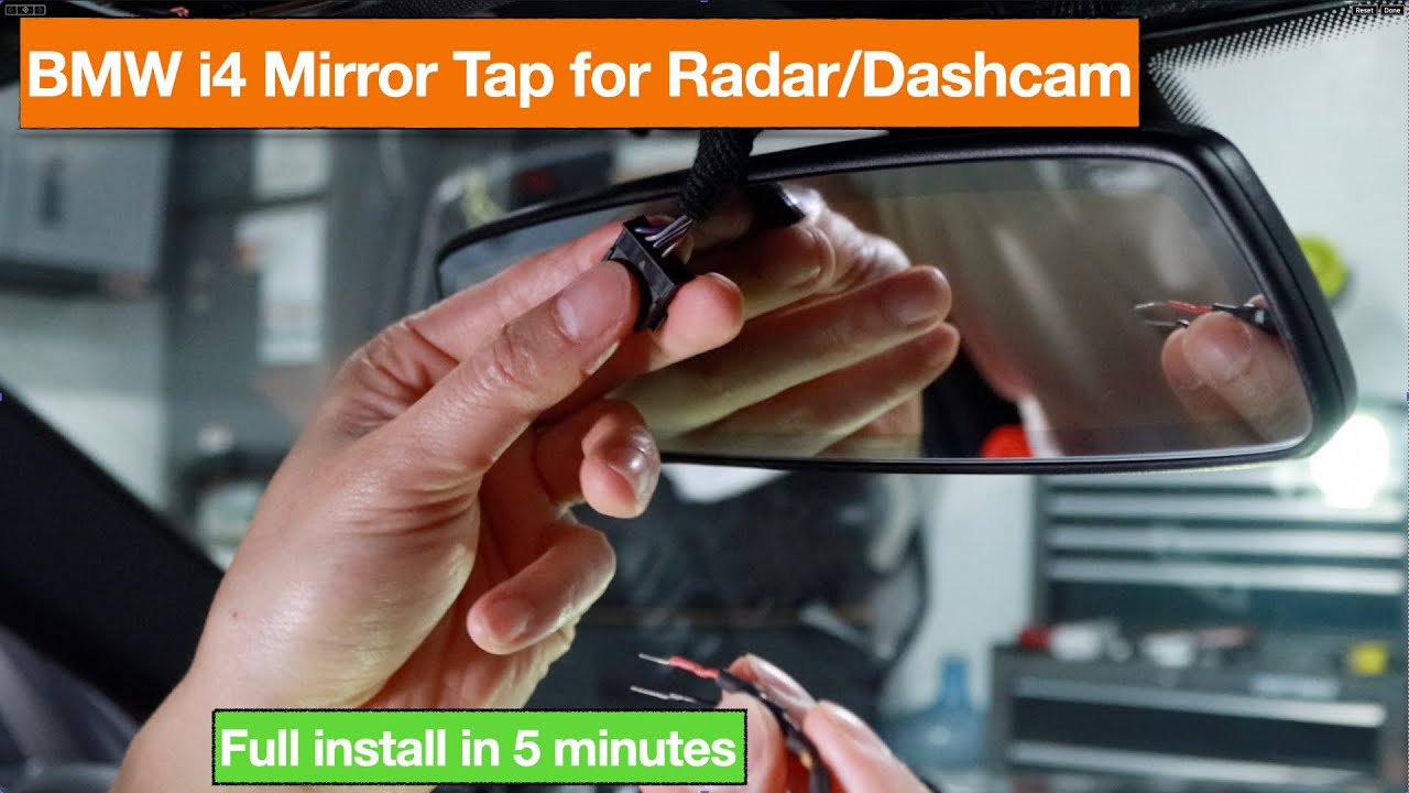 BMW i4 430 G26 4 Series  2022 2023 Mirror Wire Tap Power for Radar Detector Dash Cam Installation