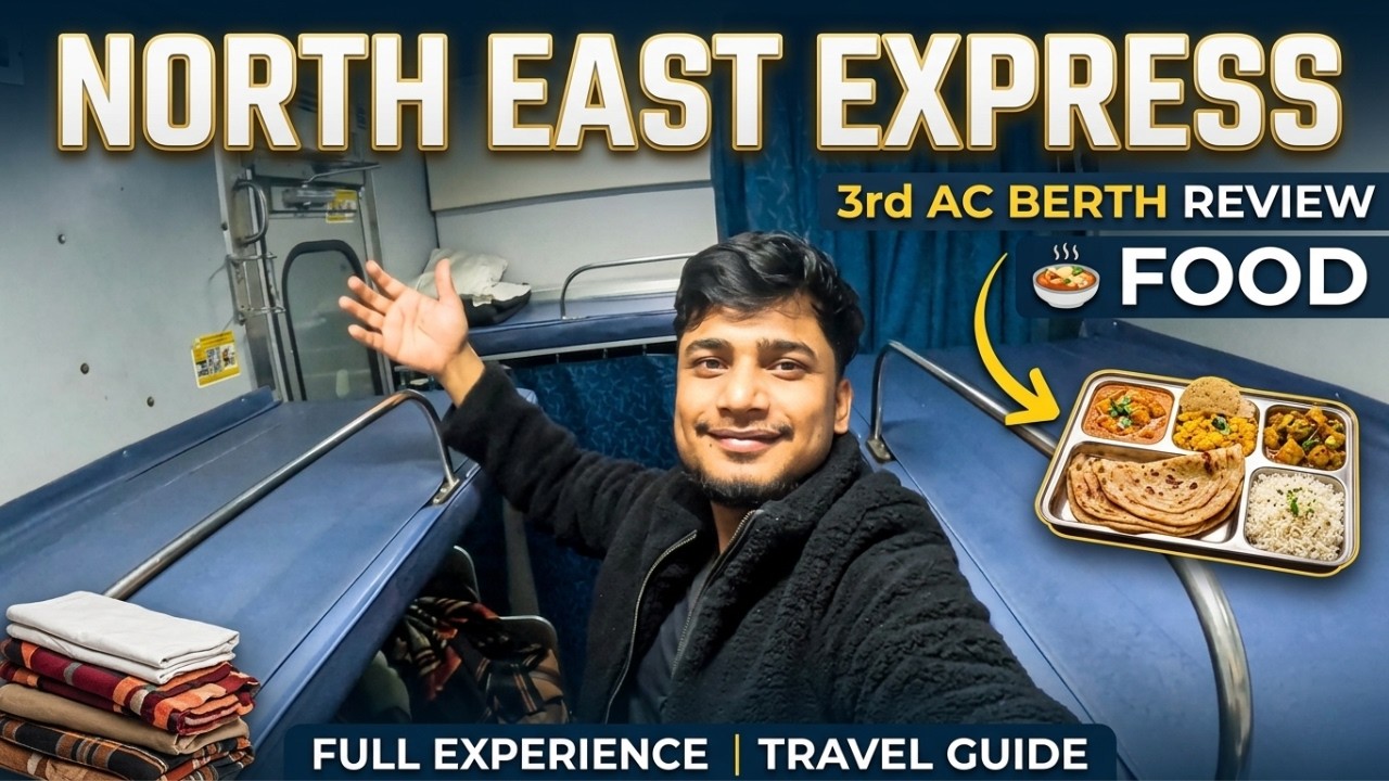 Journey in NORTH EAST EXPRESS from (Tundla to DDU)! 8 Hours of 2nd AC Comfort 🤩