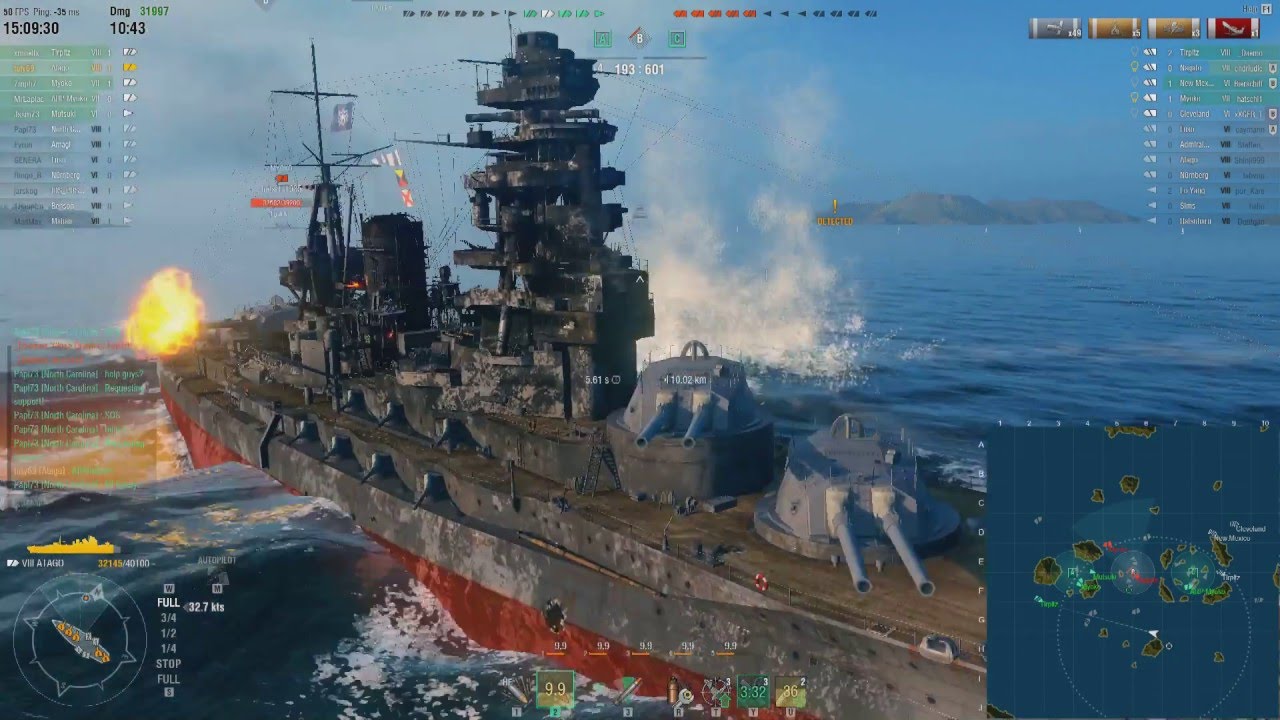 World Of Warships - Atago & Disco on Hotspot Confederate, High Caliber 142.902 dmg