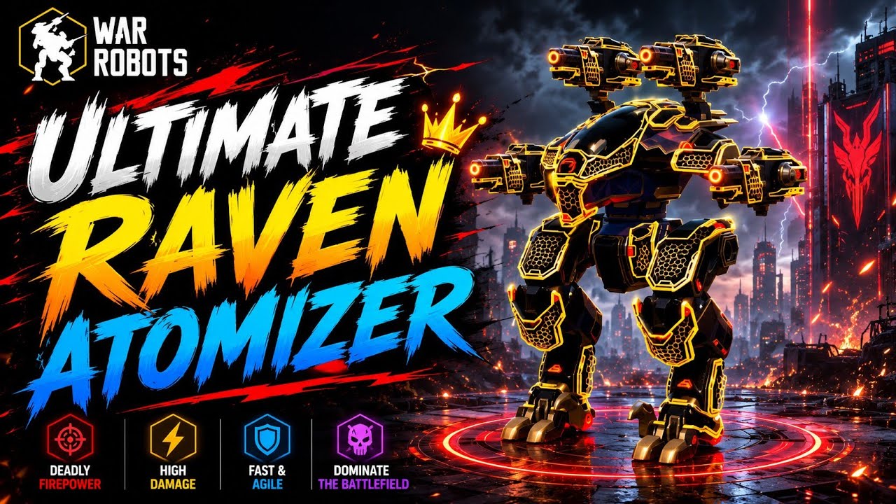 War Robots - Ultimate Raven Atomizer Build! Test server!