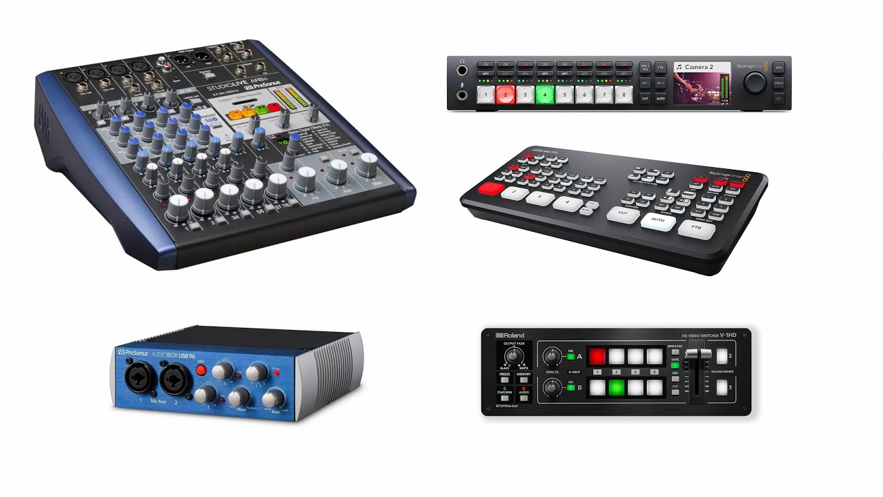 Improve Your Live Stream Audio: Video 3 Advanced Setup - Multiple Cameras, Audio Mixer and Switcher