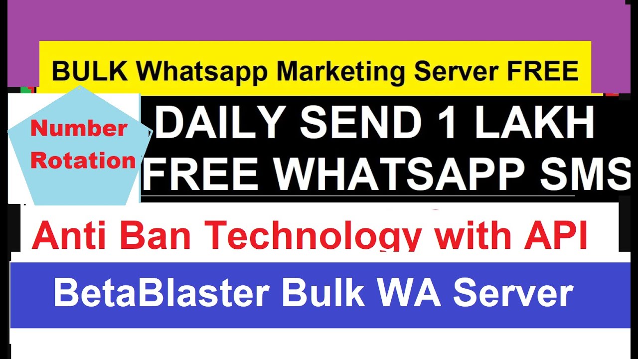 [English] Bulk WhatsApp Marketing Software FREE | WhatsApp Server | New Update 2023 | Beta Blaster
