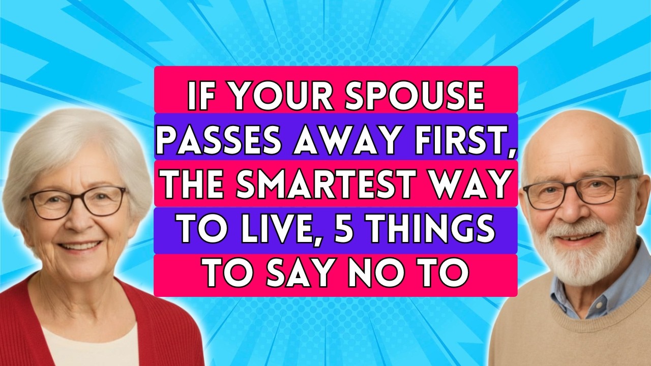 If your spouse passes away first, avoid these 5 mistakes to live peacefully and strong after 60!