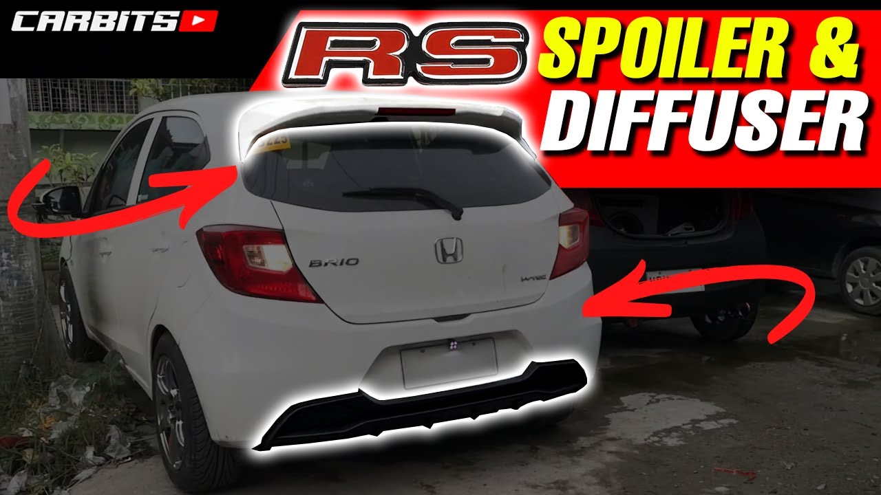 How to install Honda Brio RS spoiler and rear diffuser  | Honda Brio RS | #CARBITS