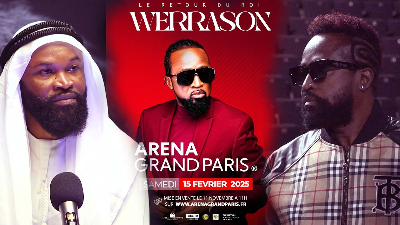 Le retour du roi; werrason et David MOMBELE visite  la salle ARENA GRAND PARIS