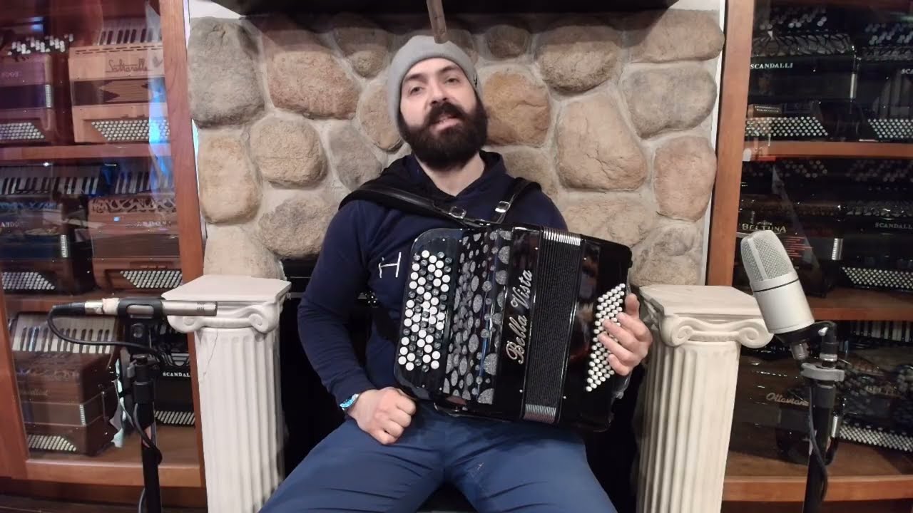 NEW Black Bella Vista 6272 Chromatic Button Accordion B System MM 62 72 $1199
