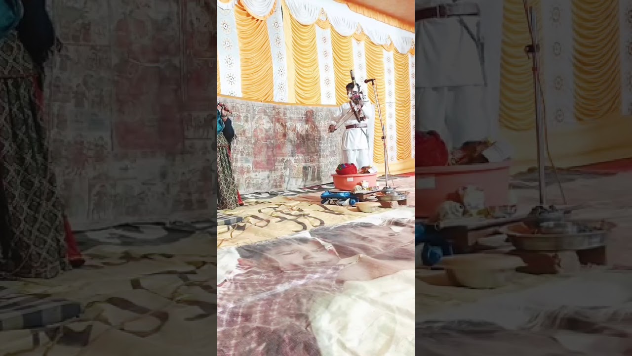 पाबू जी महाराज की फड़ गायक सूरजकिरण जी भोपा व चांदू देवी गांव गोदरास मो. 7340447514
