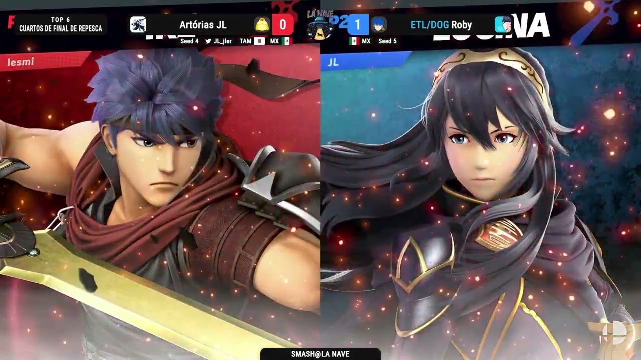 Smash@La Nave - Losers Quarters - Artorias JL(King K Rool, Lucina) vs Roby(Ike)