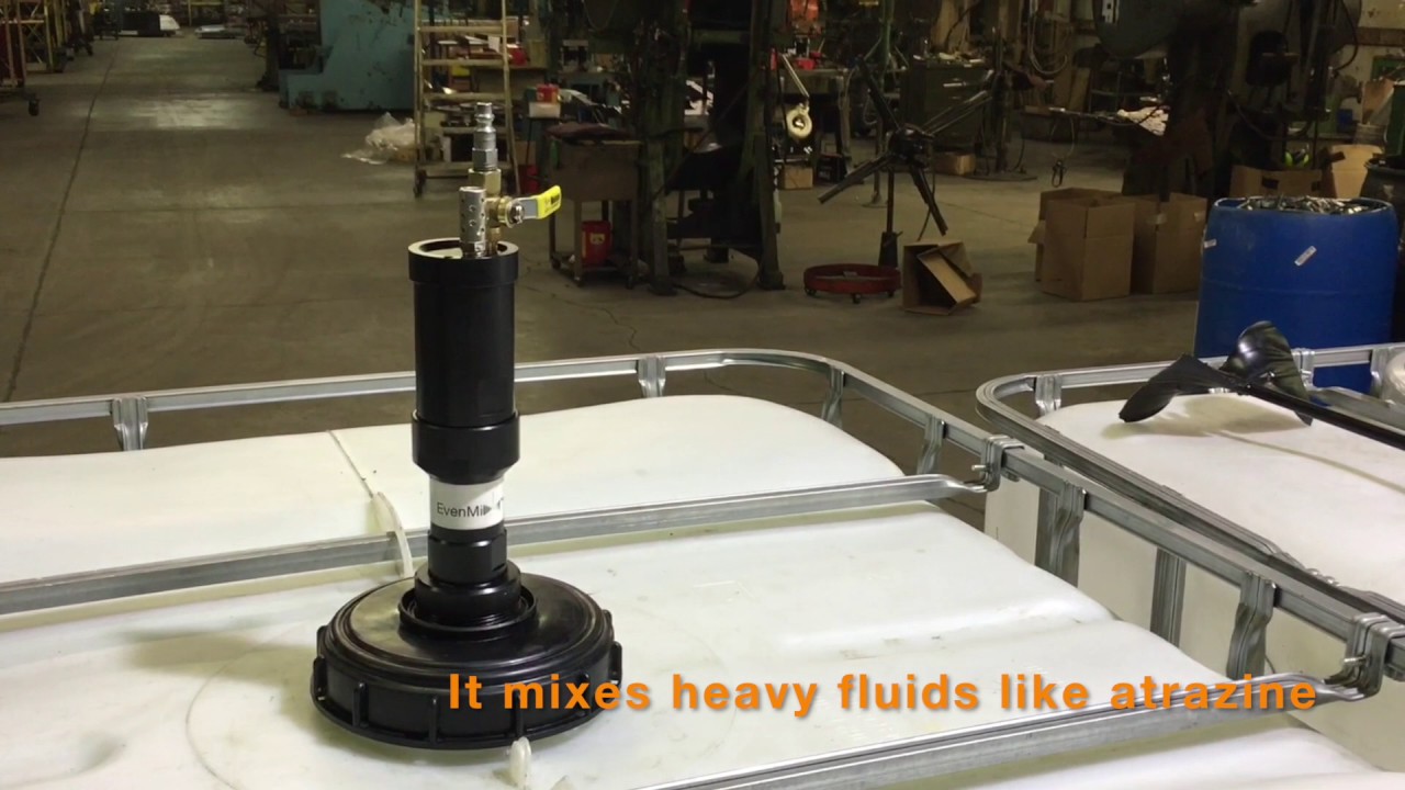 IBC Mixer by Even Mix&trade; is great for mixing fluids like atrazine!