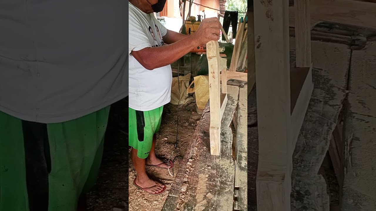DIY start to sander the Post the table oval 