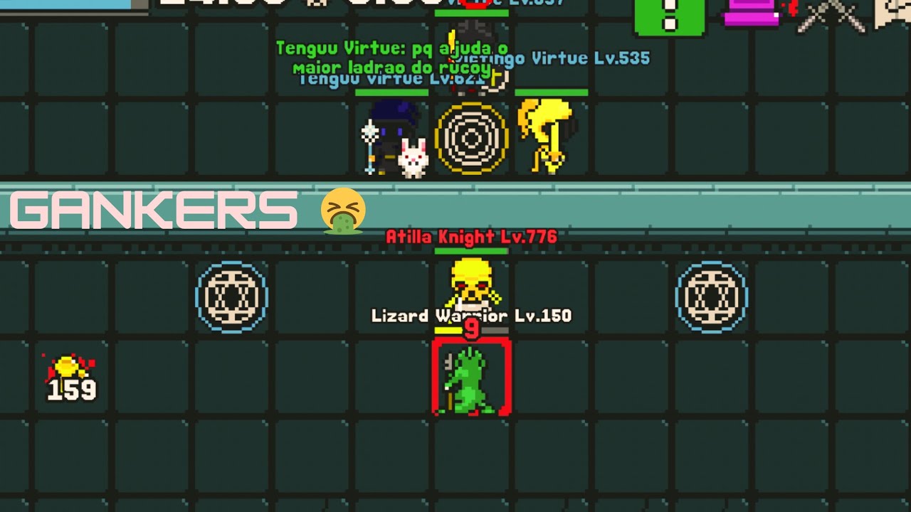 Profissional knight 🥷 vs gankers 🤮 (rucoy online)