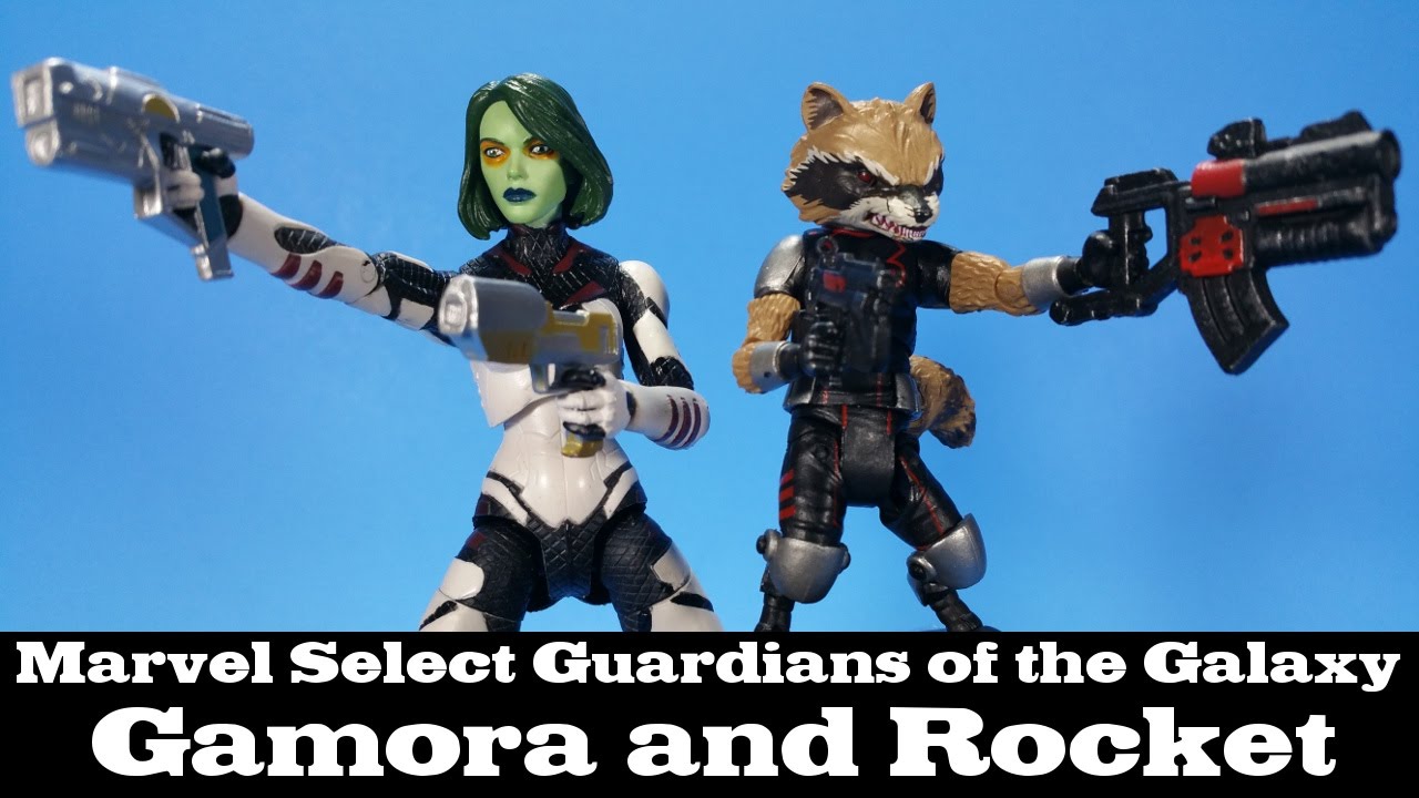 Marvel Select Gamora and Rocket Guardians of the Galaxy plus Fixes