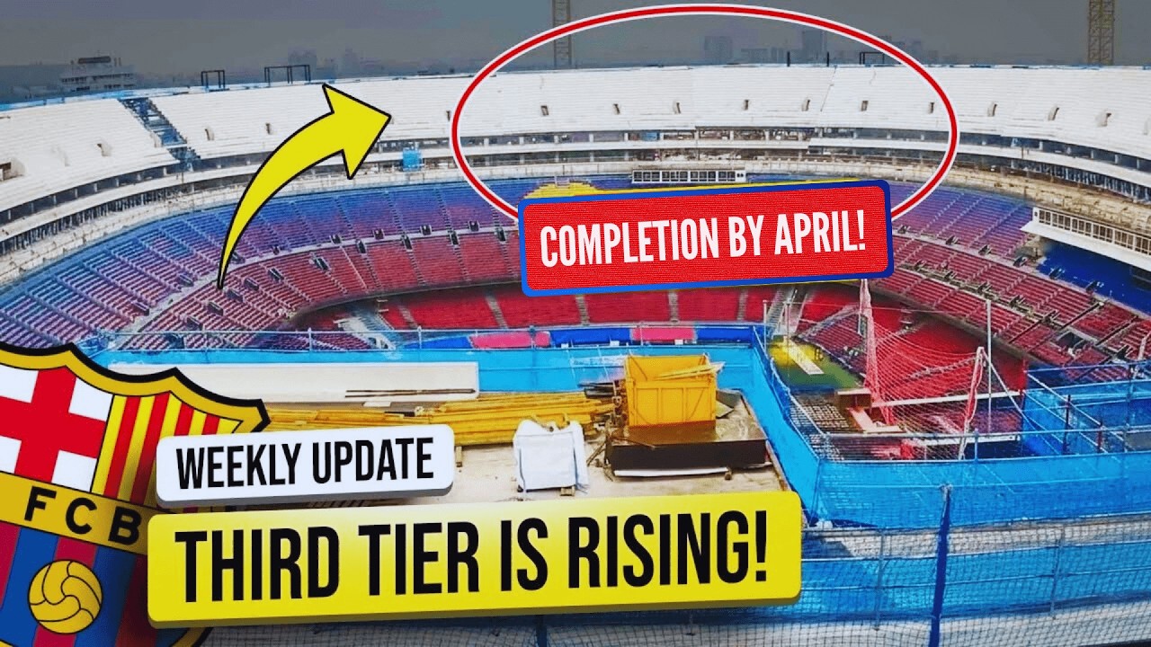 Camp Nou Weekly Update | Third Tier Completion by April 🔥 Huge Stadium Progress