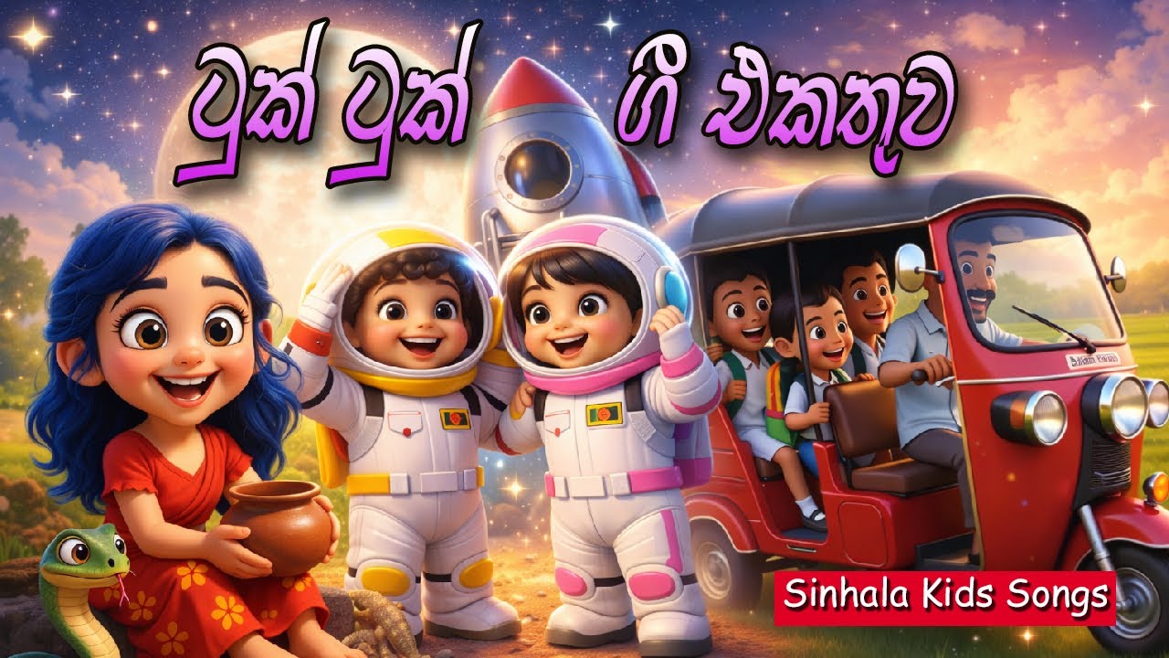 ටුක් ටුක්  ගී පොකුර | tuk tuk | සිංහල ළමා ගීත | Sinhala Kids Songs | Lama Gee