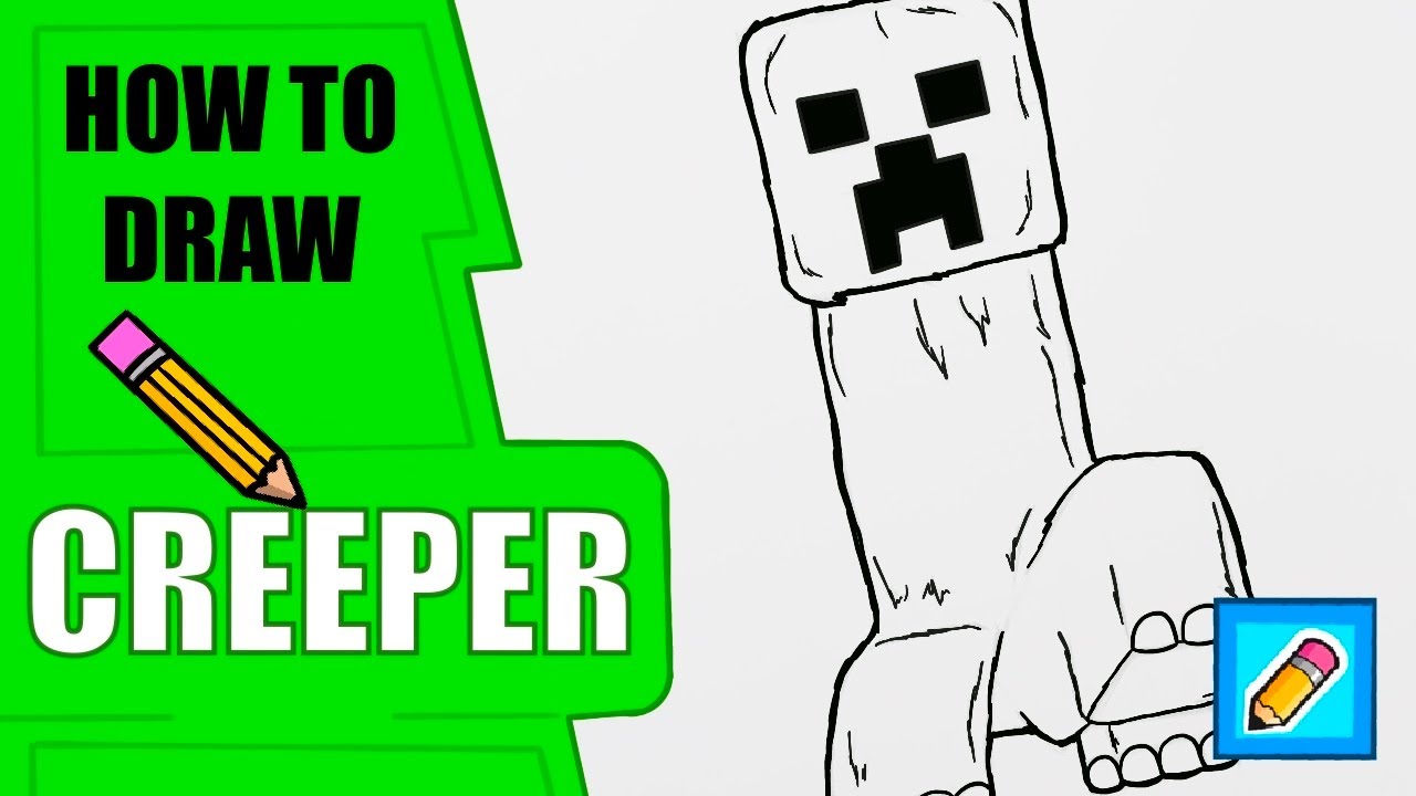 EASIEST Way To Draw A CREEPER From 