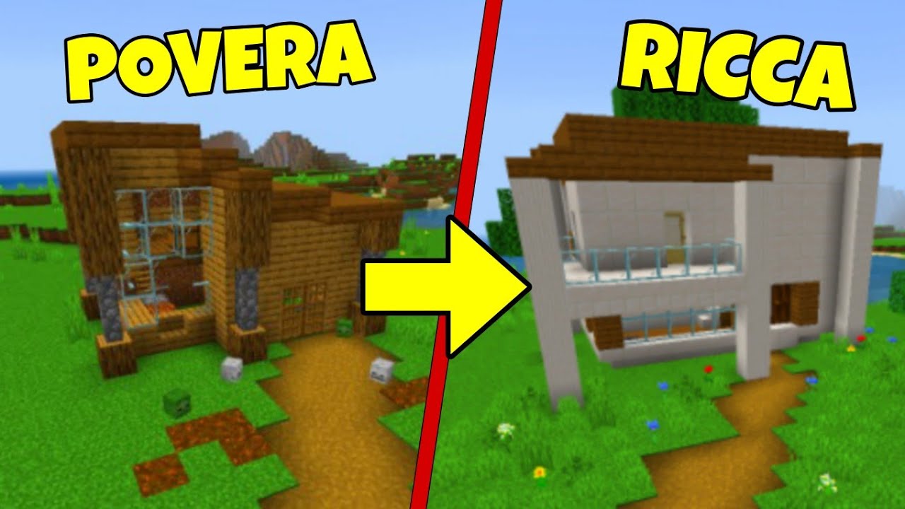 Trasformiamo casa mia da povera a ricca! | Minecraft Ita