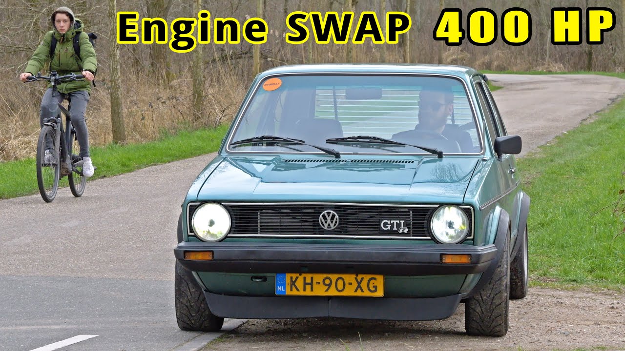 400HP VW Golf GTI MK1 | 2.0 TFSI SWAP | SOUND & 100-200 on AUTOBAHN