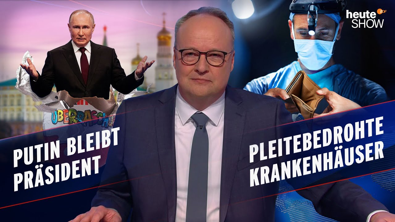 Wahlbetrug in Russland: Putin gewinnt mit 87 Prozent | heute-show vom 22.03.2024