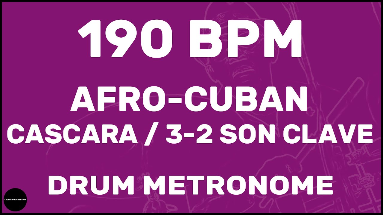 Afro-Cuban Cascara 3-2 Son Clave | метроном | 190 BPM