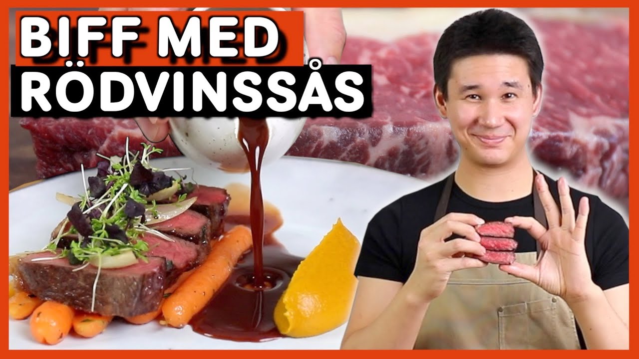 Riktig Biff med Rödvinssås!