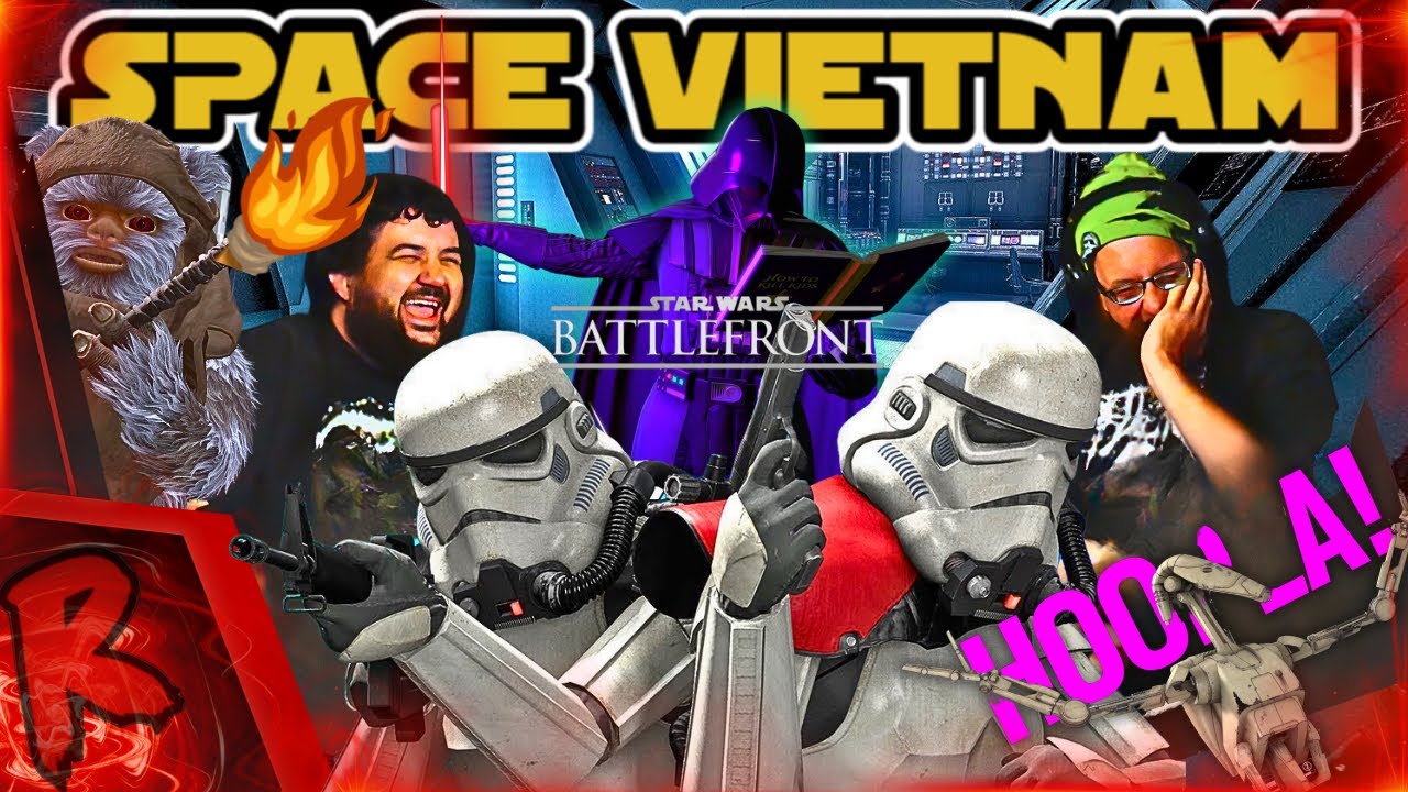 SPACE VIETNAM WITH BEARS AND LASERS | Star Wars Battlefront II - @TheRussianBadger | JT REACTS!