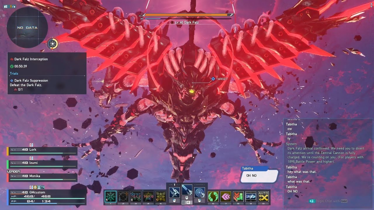 Dark Falz Fight in Phantasy Star Online 2: New Genesis! (New Urgent Quest)