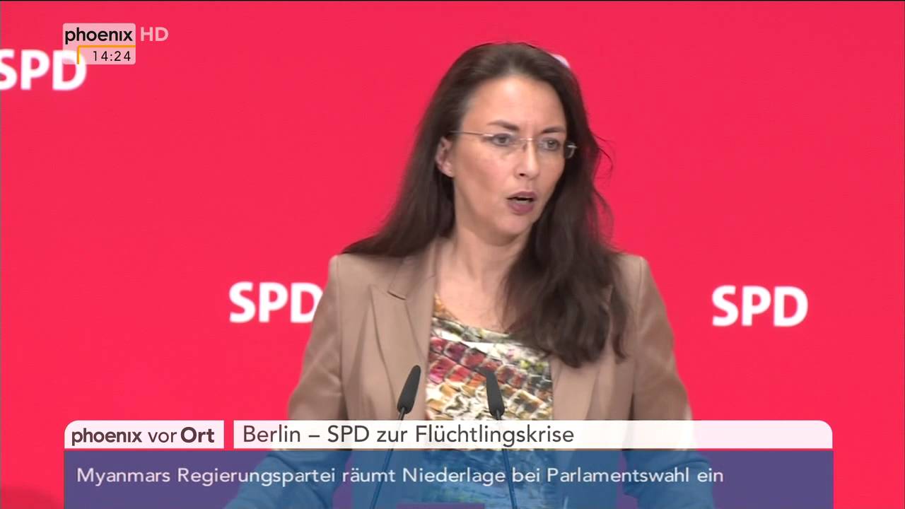 Fl&uuml;chtlingspolitik: Yasmin Fahimi zur Stellung der SPD am 09.11.2015