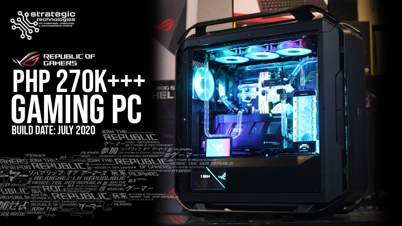 ALL ASUS ROG GAMING PC FULL BUILD LOG | Cooler Master C700P Black Edition - Custom Liquid Cooling