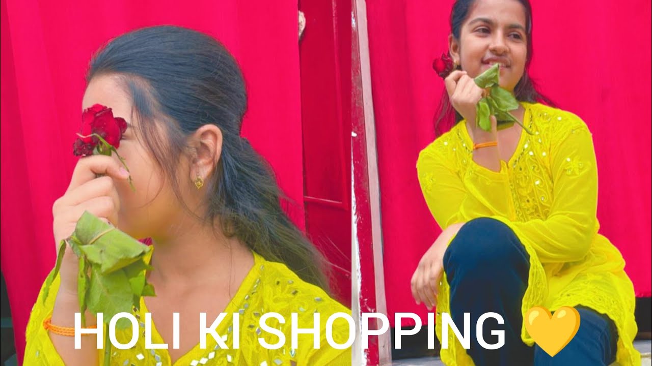 Holi ki shopping done💥😊🌸 | holishopping | Dancer Kanishka 😊