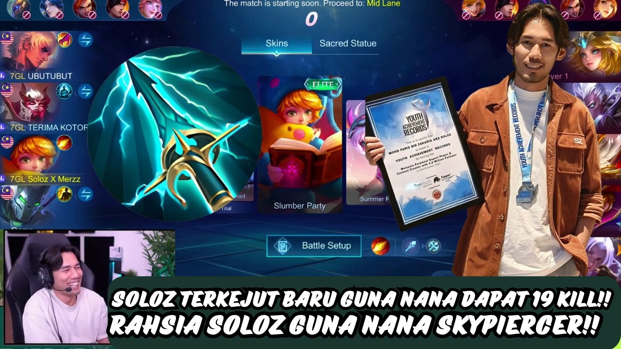 SOLOZ TERKEJUT BARU GUNA NANA DAPAT 19 KILL!! RAHSIA SOLOZ GUNA NANA SKYPIERCER!!