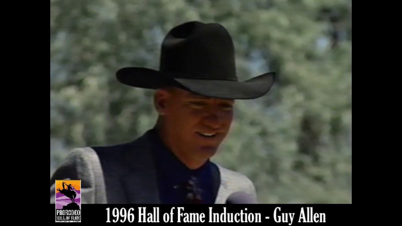 Guy Allen 1996 acceptance speech into the ProRodeo Hall of Fame