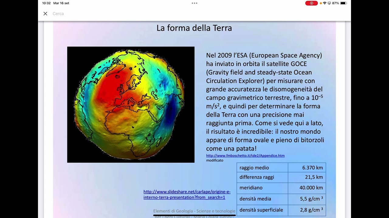 Gli strati interni della terra. Parte 1